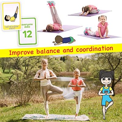 Covelico Kids Exercise Cards, Kids Yoga Cards and Animal Action Cards - Fun  Kids Exercise Equipment and Kids Workout Equipment. Play Memory Matching  Game, Snap and Go Fish with Active Movements 