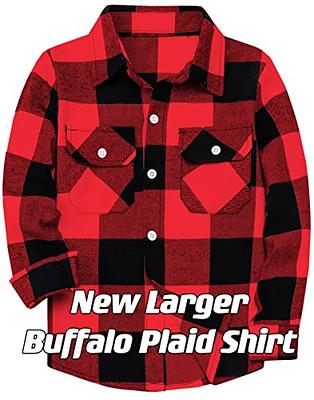 Red/Black Unisex Long Sleeve Flannel