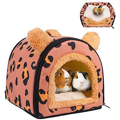 Tierecare Guinea Pig Hideout Hamster Bed Rabbit House Cave Accessories Cozy  Hide-Out for Bunny Hedgehog Ferret Chinchilla&Other Small Animals (Green)