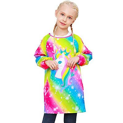 Kids Art Smocks Water Proof Painting Apron Smock Girls Boys Long Sleeve  Knee Length Artist Smock (Blue, 9-13 Years) - Yahoo Shopping