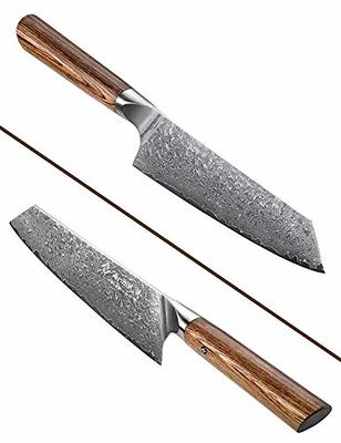 NANFANG BROTHERS Knife Set, 18-Piece Damascus Kitchen Knife Set with Block,  ABS Ergonomic Handle for Chef Knife Set, Carving Fork, Knife Sharpener and