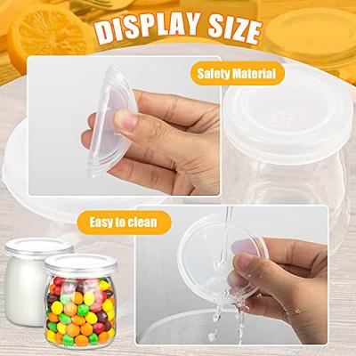  Yogurt Container Lids, Clear Plastic Food Storage