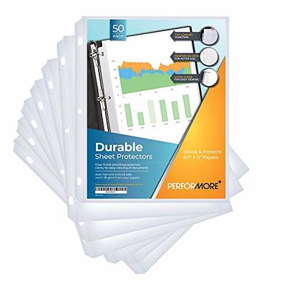 Ktrio Heavyweight Sheet Protectors 8.5 x 11 Inches Clear Page