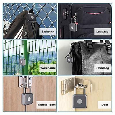 Pothunder Fingerprint Smart Padlock Lock, Biometric Metal Keyless