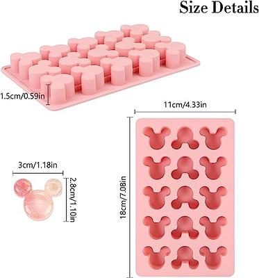 Small Silicone Molds Candy Molds Set Of 2 Chocolate Molds Non-stick Gummy  Molds Cake Decorations Ice Molds (blue And Pink)