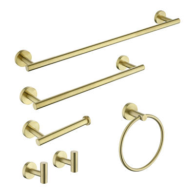 XINWEI Bathroom Hardware Set. Brushed Nickel Towel bar kit Bathroom  Accessory Set Bath Towel Rack 5-Piece Towel Rod for Bathroom Wall - Yahoo  Shopping