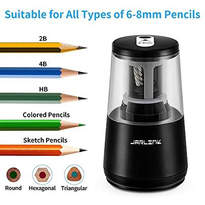 Electric Pencil Sharpener for Colored Pencils For No.2 and 6-12mm Pencils,  Dual Hole for