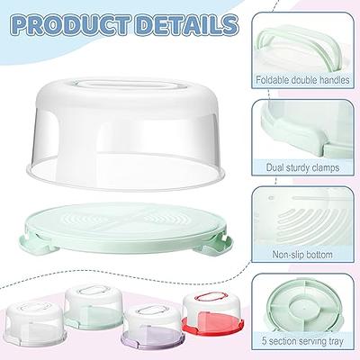 12inch 2 Pack Food Storage Container with Lid and Handle, Reusable 2  Compartments Pizza Slice Storage Container, Round Pie Carrier Leftover Pizza  Keeper for Food Cake Cheesecake Tortilla Pastry - Yahoo Shopping