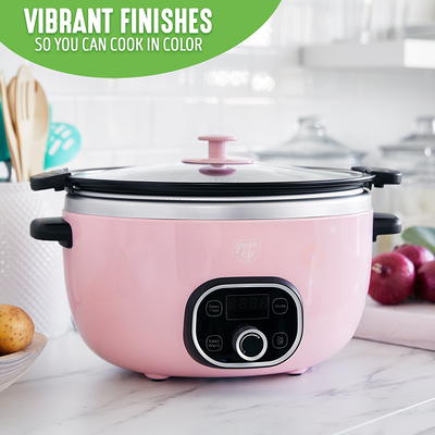 GreenLife Ceramic Nonstick, 6QT Slow Cooker, Pink - Yahoo Shopping