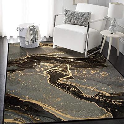 Entryway Rug, Popular Rug, Corridor Rug, Gift for Her, Black and Gold  Marble Rugs, Shimmery Rugs, Alcohol Ink Rugs, Gift for the Home, 