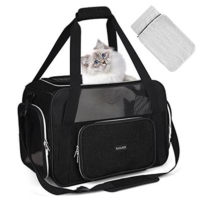 Top tasta Cat Dog Carrier for Small Medium Cats Puppies up to 20 Lbs, TSA  Airline Approved Carrier Soft Sided, Collapsible Travel Puppy Carrier -  Grey&Black Carrier(M, Grey&Black) - Yahoo Shopping