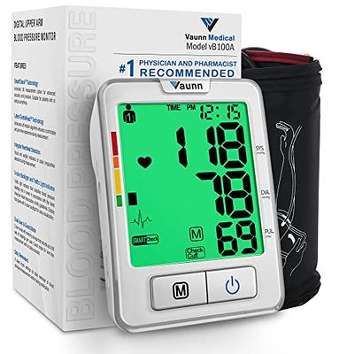 Blood Pressure Monitors-maguja Automatic Digital Upper Arm Blood Pressure  Monitor Arm Machine, Wide Range of Bandwidth, Large Cuff, Large LCD Display