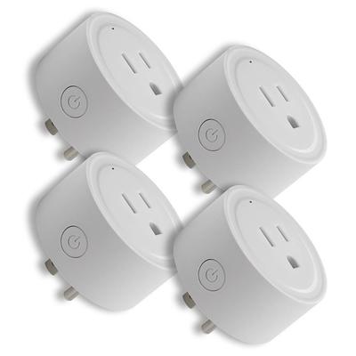 Defiant 15 Amp 120-Volt Indoor Smart Plug & Timer Wi-Fi Bluetooth Single Outlet Powered by Hubspace, White