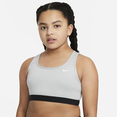 Nike Girls Nike Pro Swoosh Bra - Girls' Grade School Carbon