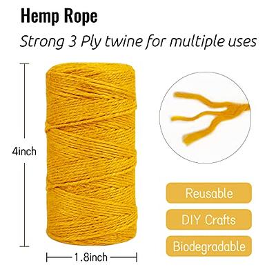 200' thick Natural Jute-burlap / Twine / String, 3-ply Cord Rope