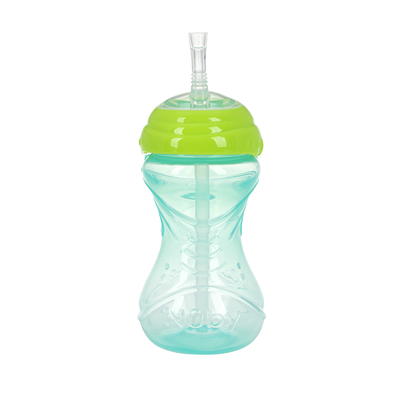 Nuby Easy-Grip Soft Straw Sippy Cup, 10 fl oz, 3 Count Multicolor Cups 