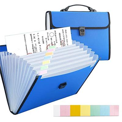 Extra Large Legal Size/Foolscap 13 Pockets Accordion File Organizer with  Handle, TRANBO Portable Expanding File Folder, Expandable Plastic Document  Organizer for Travel School Office - Blue - Yahoo Shopping