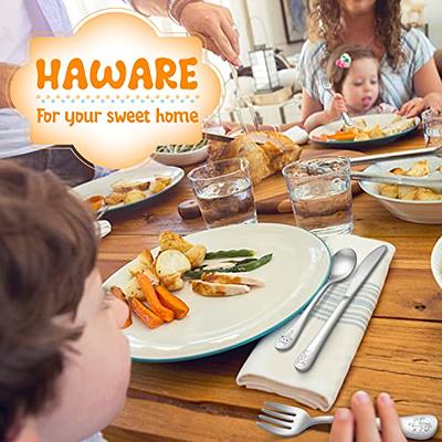 12-Piece Toddler Kids Silverware Set, HaWare Stainless Steel