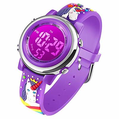 cofuo Kids Digital Sport Waterproof Watch for Girls Boys, Kid Sports  Outdoor LED Electrical Watches with Luminous Alarm Stopwatch Child  Wristwatch - Unicorn Dark Purple - Yahoo Shopping