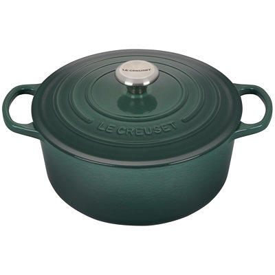 Le Creuset Signature Cast Iron 7.25-Quart Deep Teal Round Dutch Oven