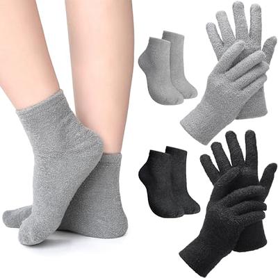 Spa Socks And Gloves Set - Aloe Infused - Gray