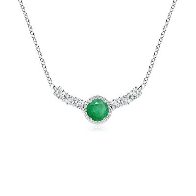 Raw Emerald Necklace Christmas Gifts for Her Emerald 