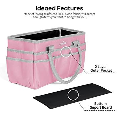 JJRING Craft Organizer Tote Bag Art Storage Caddy with Multiple