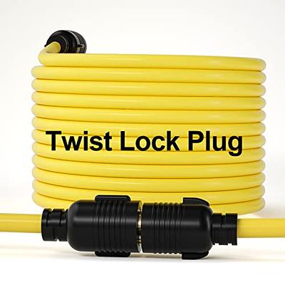 PLIS NEMA L14-30P to L14-30R Generator Twist Lock Outdoor Extension Cord，4  Prong 10 Gauge SJTW Cable, Generator Locking Power Cord with UL Listed, 125/ 250V,30Amp 7500W,50ft - Yahoo Shopping