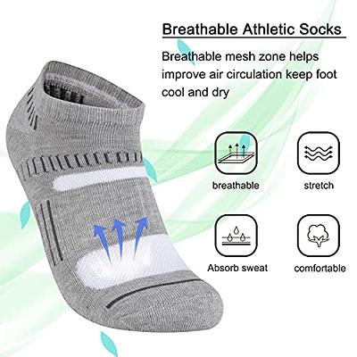 COOPLUS Mens 10 Pairs Ankle Athletic Low Cut Socks Cushioned Breathable  Running Performance Sport No Show Socks - Yahoo Shopping