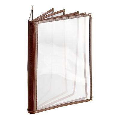 Menu Solutions TOPAPP Clear 2-Hole Page Protectors for Top Ring