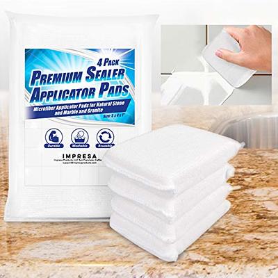 Reusable Sealer Applicator Pads [4 Pack] - Advanced Microfiber Cleaning  Cloth Ideal for Tile, Grout, Marble, Granite, Slate, Travertine, and  Natural Stone Surfaces (5 x 4 x 1 in) - Yahoo Shopping