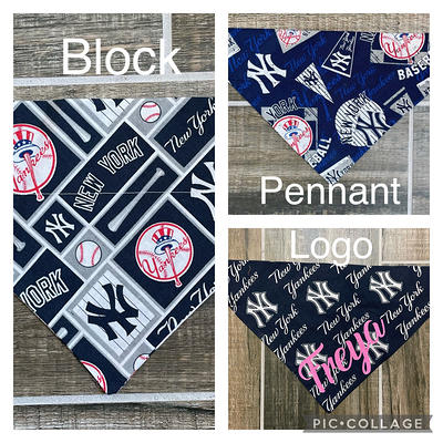 New York Yankees Dog Bandana Adjustable Collar Dog Bandana 