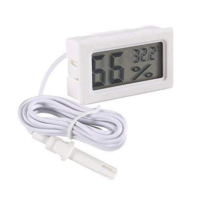 Compact LCD Digital Display Black Thermometer Temperature Sensor