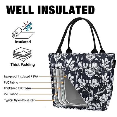 Opux Lunch Bag for Women Insulated Lunch Box Tote Soft Cooler for Kids, Work, School, Office, Picnic Adult Medium Reusable Foldable Waterproof Thermal