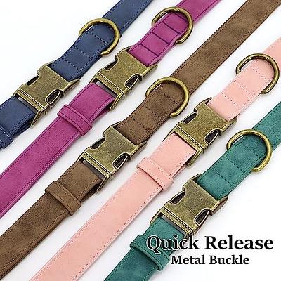  Ewinoom Soft Dog Collar with Metal Buckle Adjustable