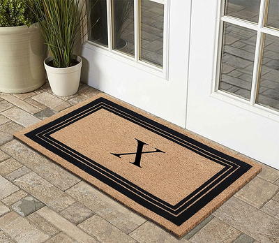 Front Door Mat Outdoor Entrance, Heavy Duty Doormat Half Circle