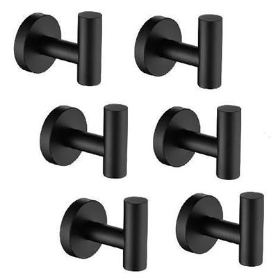 Bath Towel Hooks Robe Hook Holder Wall Mount Heavy Duty Wall Hooks SUS 304  Stainless Steel Coat Hook Closet Door for Bathroom Bedroom Hotel Kitchen