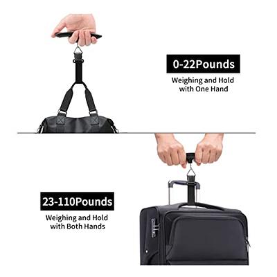 travel inspira Luggage Scale, Portable Digital Hanging Baggage Scale for  Travel, Suitcase Weight Scale with Rubber Paint, 110 Pounds, Battery  Included