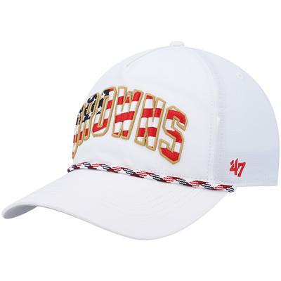 Men's '47 White Cleveland Browns Hitch Stars and Stripes Trucker