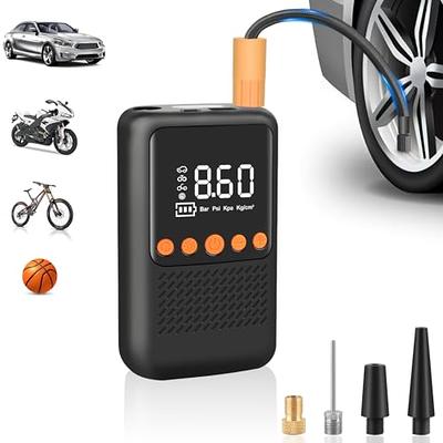 Tire Inflator Air Compressor, 20V Cordless Car Tire Pump with Rechargeable  Li-ion Battery, 12V Car Power Adapter, Digital Pressure Gauge, Portable  Auto Air Pump for Many Inflatables 