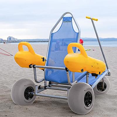 Bonnlo Kayak Canoe Boat Cart Carrier Dolly Trolley with 12 Big Beach Balloon