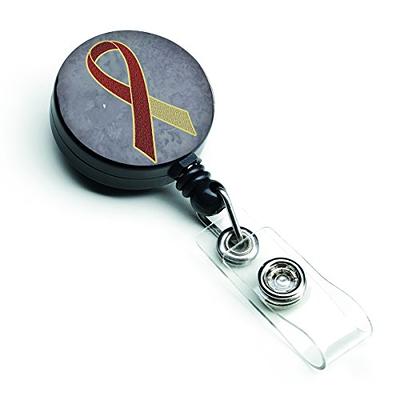 Badge Reel - All Color Awareness Ribbons Retractable Holder With