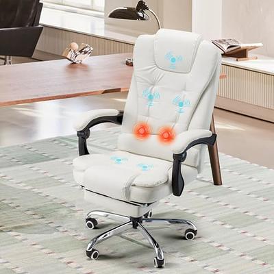 Efomao Desk Office Chair,Big High Back Chair,PU Leather Office Chair, Computer  Chair,Managerial Executive Office Chair, Swivel Chair with Leg Rest and  Lumbar Support,Beige Office Chair - Yahoo Shopping