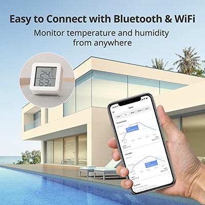 SwitchBot WiFi Thermometer Hygrometer 4 Pack with Hub 2, IP65 Indoor  Outdoor Thermometer Wireless, Humidity/Temperature/Dewpoint/VPD/Absolute  Humidity Sensor with Smart Alerts, Compatible with Alexa - Yahoo Shopping