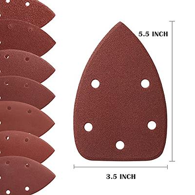 105 PCS Mouse Sander Sandpaper Assortment Palm Sander Sandpaper Detail  Sander Sandpaper Hook and Loop 40/60/80/120/180/240/320 Grit Mouse Sandpaper  - Yahoo Shopping