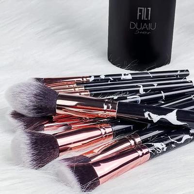 Jessup Pink Makeup Brushes Set Premium Vegan Foundation Concealer