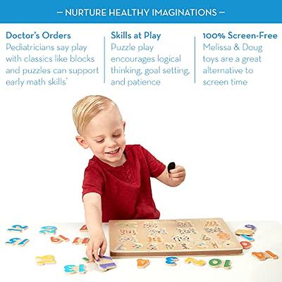 Melissa & Doug Sound Puzzles Set: Numbers and Alphabet - Wooden