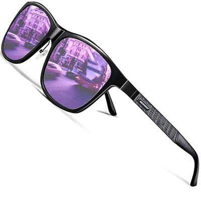 ROCKNIGHT UV400 HD Polarized Sunglasses for Men Women Purple