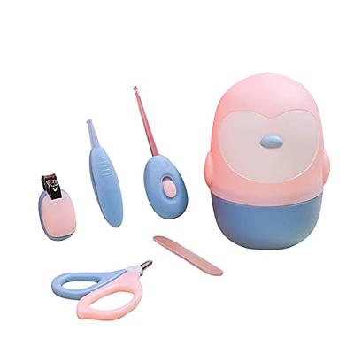 Newborn Health care Set Kids Grooming Kit Safety Manicure Nail Clippers  Comb Emery Hairbrush Thermometer Baby Care tool