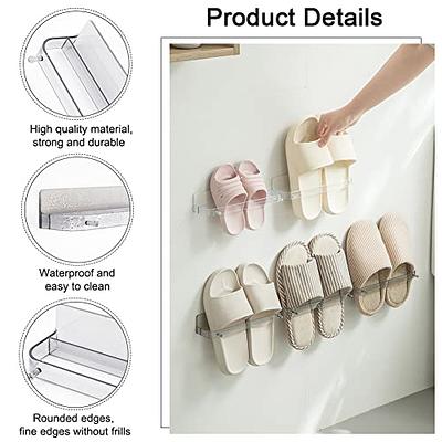 DEYILIAN Hanging Shoe Rack 2 Pack, Wall Mounted Shoe Rack with Sticky  Hanging Mounts, Wall Shoes